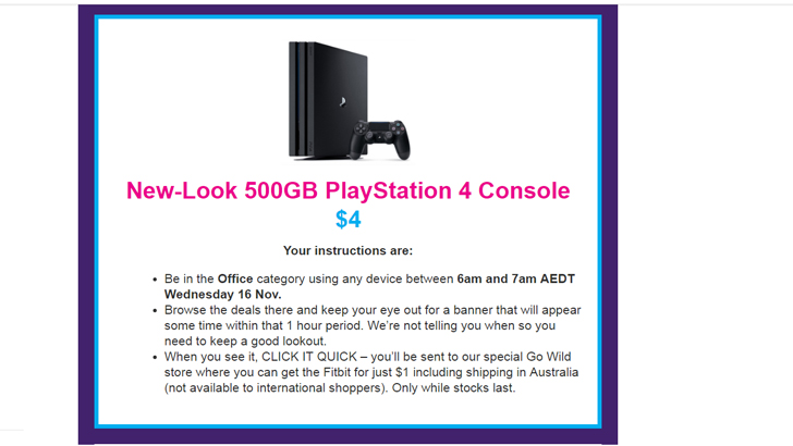 click frenzy playstation 4 PS4