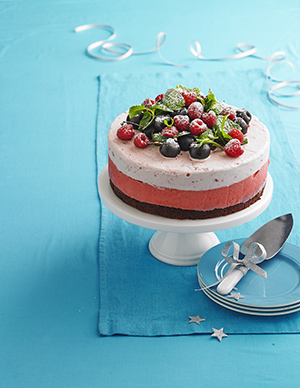 Christmas Barbecue - Deck the Outdoors - Red velvet ice-cream cake