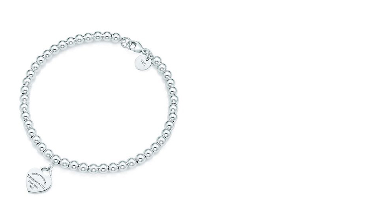Return to Tiffany Bead Bracelet, $250, Tiffany & Co. This sterling silver bracelet is elegant and simple. It also features the iconic Tiffany's engraved tag.