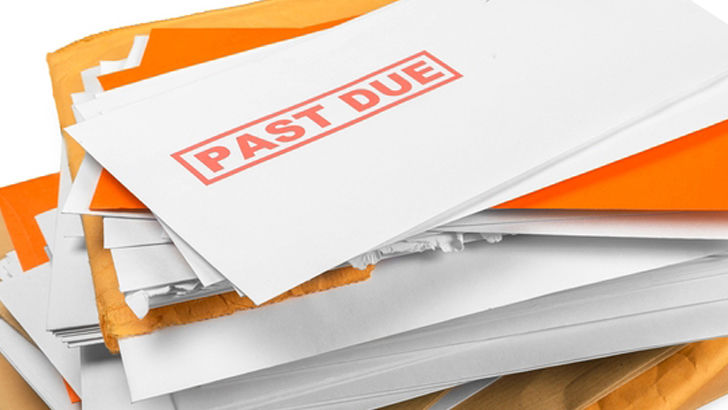 late bills overdue non-payment default deferment notice 60 days 90 days past due unpaid electricity power phone company bill statement payment credit cards government reform