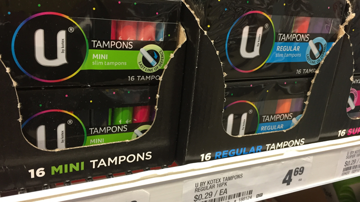 tampon tax bloody annoying