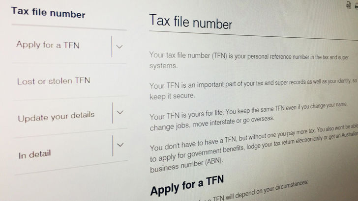 tax file number