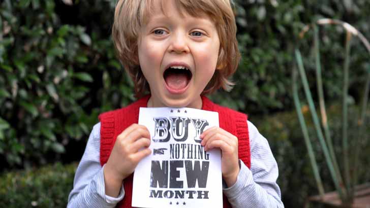 buy nothing new month
