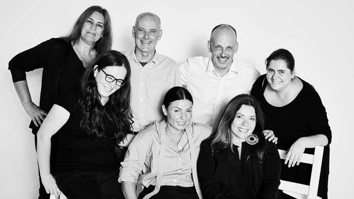 The Money team: (back row) Debbie Duncan. Bob Christensen, Andrew McLagan, Maria Bekiaris; (front row) Sharyn McCowen, Effie Zahos, Ann Loveday.