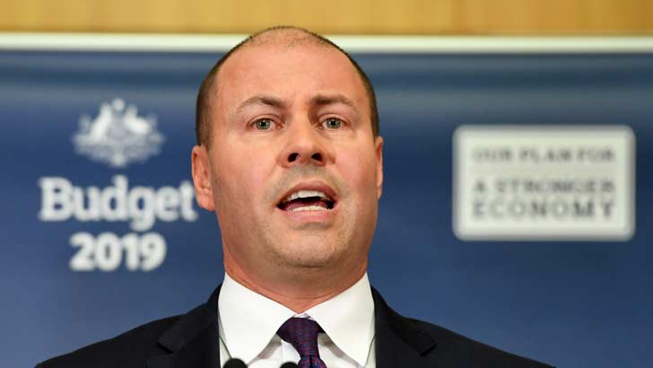 treasurer josh frydenberg 2019 federal budget